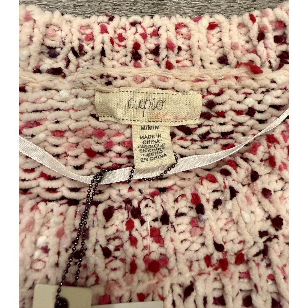 Cupio Women's Knit Sweater Size M Pullover Knitted Scoop Neck Relaxed Fit NWT - Picture 3 of 6